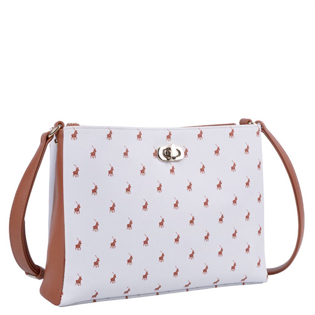 Polo Iconic Multi Compartment Sling White