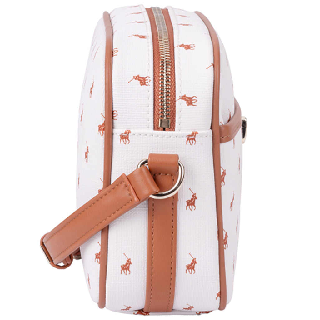 Polo Iconic Camera Bag With Turn Lock In White