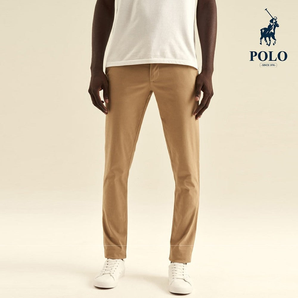 Polo Mens Venice Slim Fit Chino Pant In Khaki