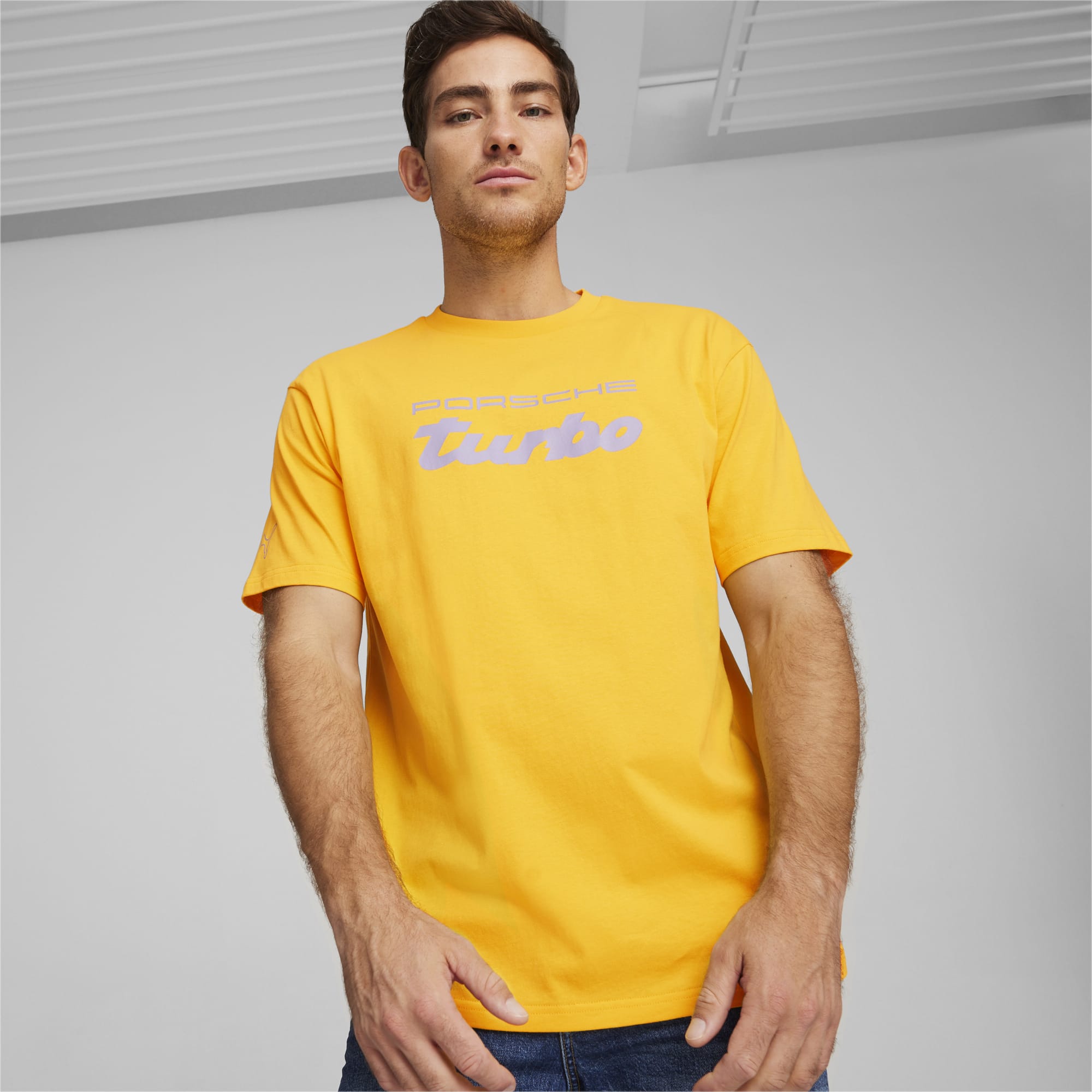 Puma 62587706 Mens Porsche Pl Ess Tee Yellow