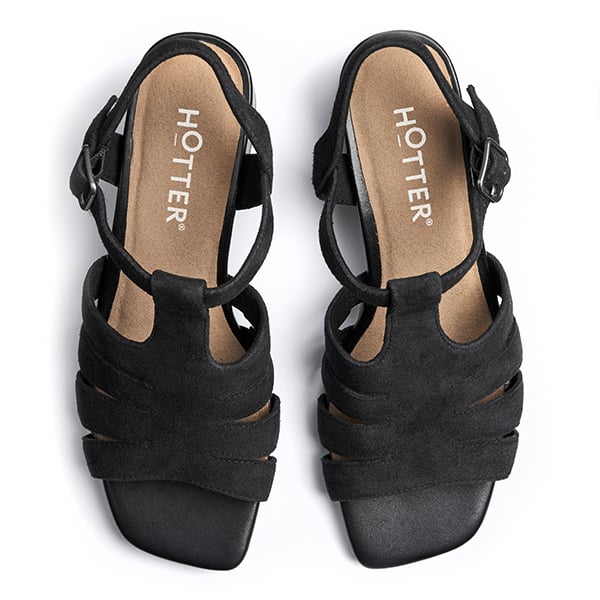 Hotter Ladies Portofino Shoes In Black