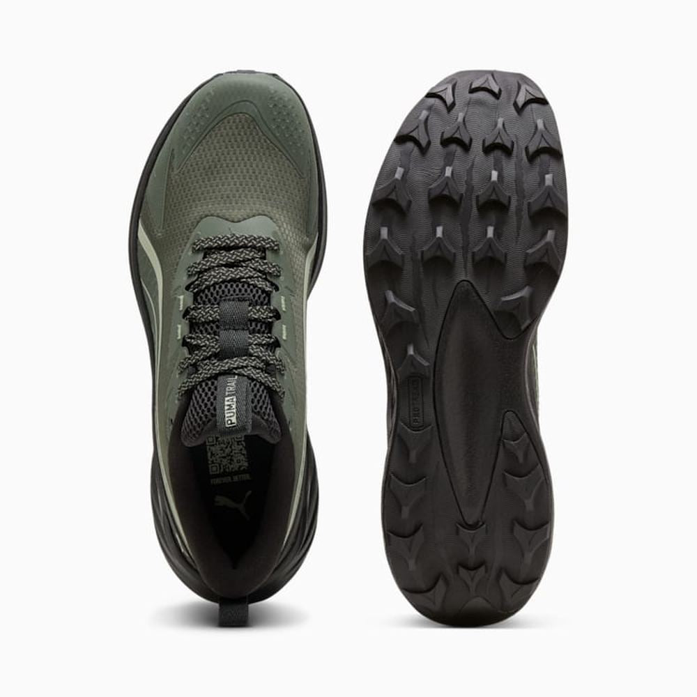 Puma Mens Pounce Lite 2 Trail Shoes In Moss & Black