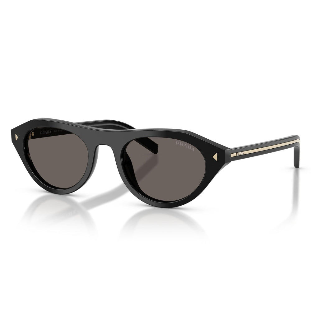 Prada Pr Womens Sunglasses In Black & Light Gold