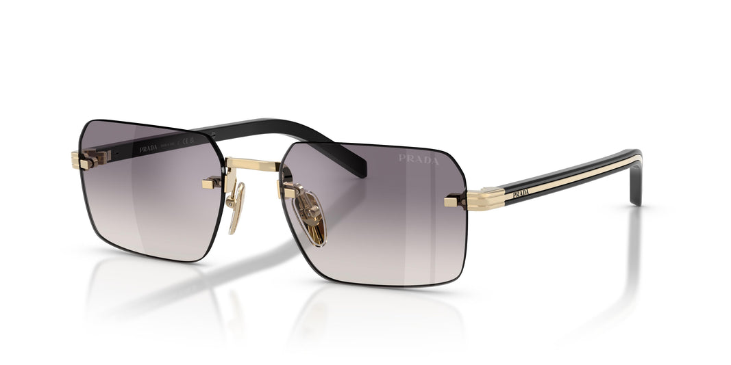 Prada Mens Sunglasses In Black And Gold