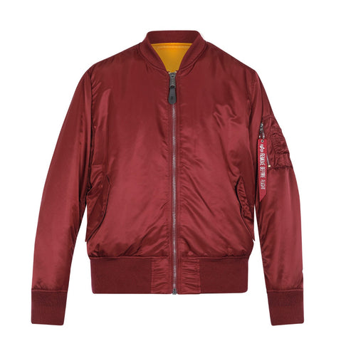 Alpha Industries Mens Ma-1 Classic Jacket In Dark Cherry