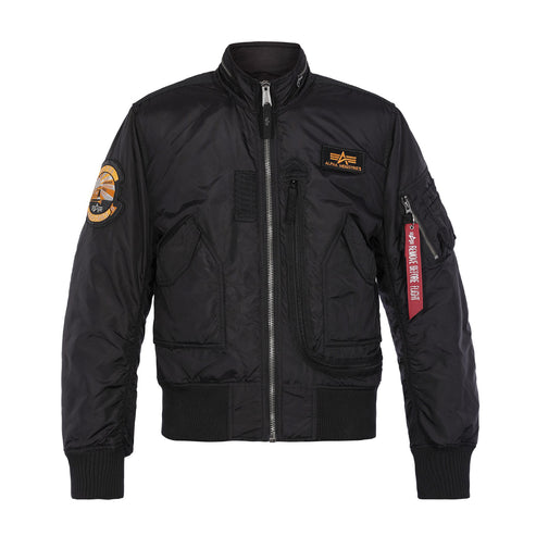 Alpha Industries Mens Engine Jacket In Black