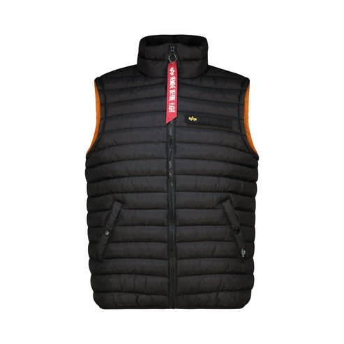 Alpha Industries Mens Puffer Vest Ulm In Black