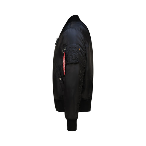 Alpha Industries Mens Ma-1 Dtec Mens Jacket In Black And Grey