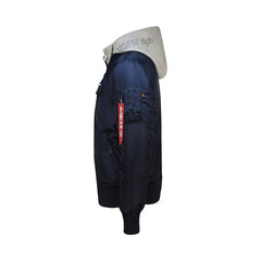 Alpha Industries Mens Ma-1 Dtec Mens Jacket In Blue And Grey