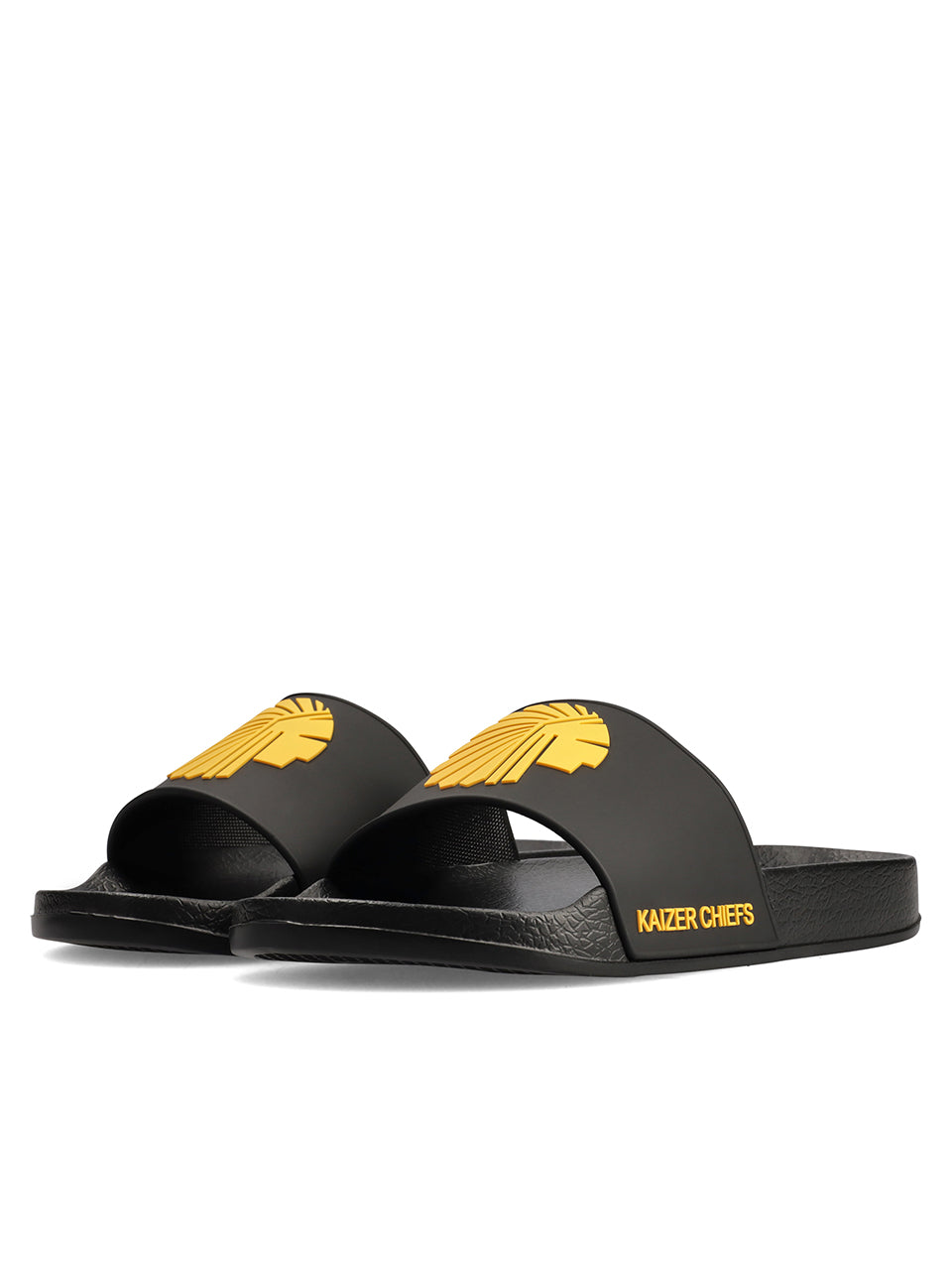 Kappa Kaizer Chiefs Unisex Slides In Black & Yellow