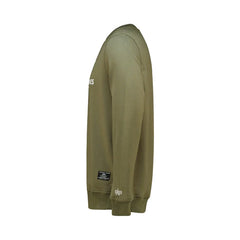 Alpha Industries Mens Logo Crew Neck Sweatshirt In  Sage