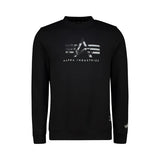 Alpha Industries Mens AI Applique Crew Neck Sweatshirt In Black