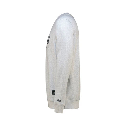 Alpha Industries Mens AI Applique Crew Neck Sweatshirt In Grey