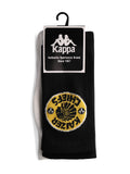 Kappa Kaizer Chiefs 2 Pack High Ankle Socks In Black & White