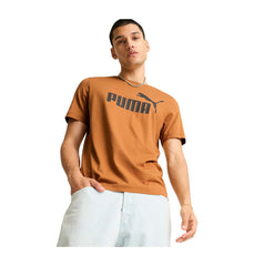 Puma Ess Logo Tee M Cotton Caramel