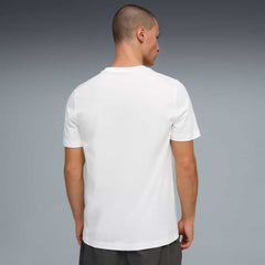 Puma Mens Graphic No 1 Logo T-Shirt In White