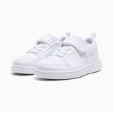 Puma Kids Rebound Slam Low Infant Shoes In White & Grey