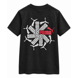 Puma Ess Logo Lab Brand Back T-Shirt In Black