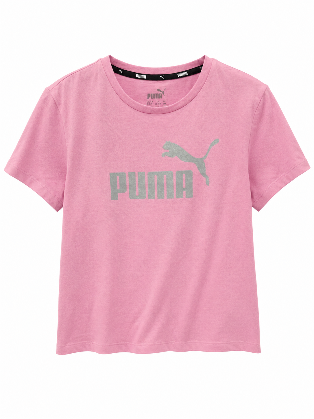 Puma Ess Logo T-Shirt In Mauve