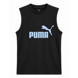 Puma Ess Logo Tank Top In Black