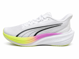 Puma Mens Darter Pro Foam Sneakers In White/Pure Magenta/Yellow