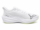 Puma Mens Darter Pro Foam Sneakers In White/Pure Magenta/Yellow