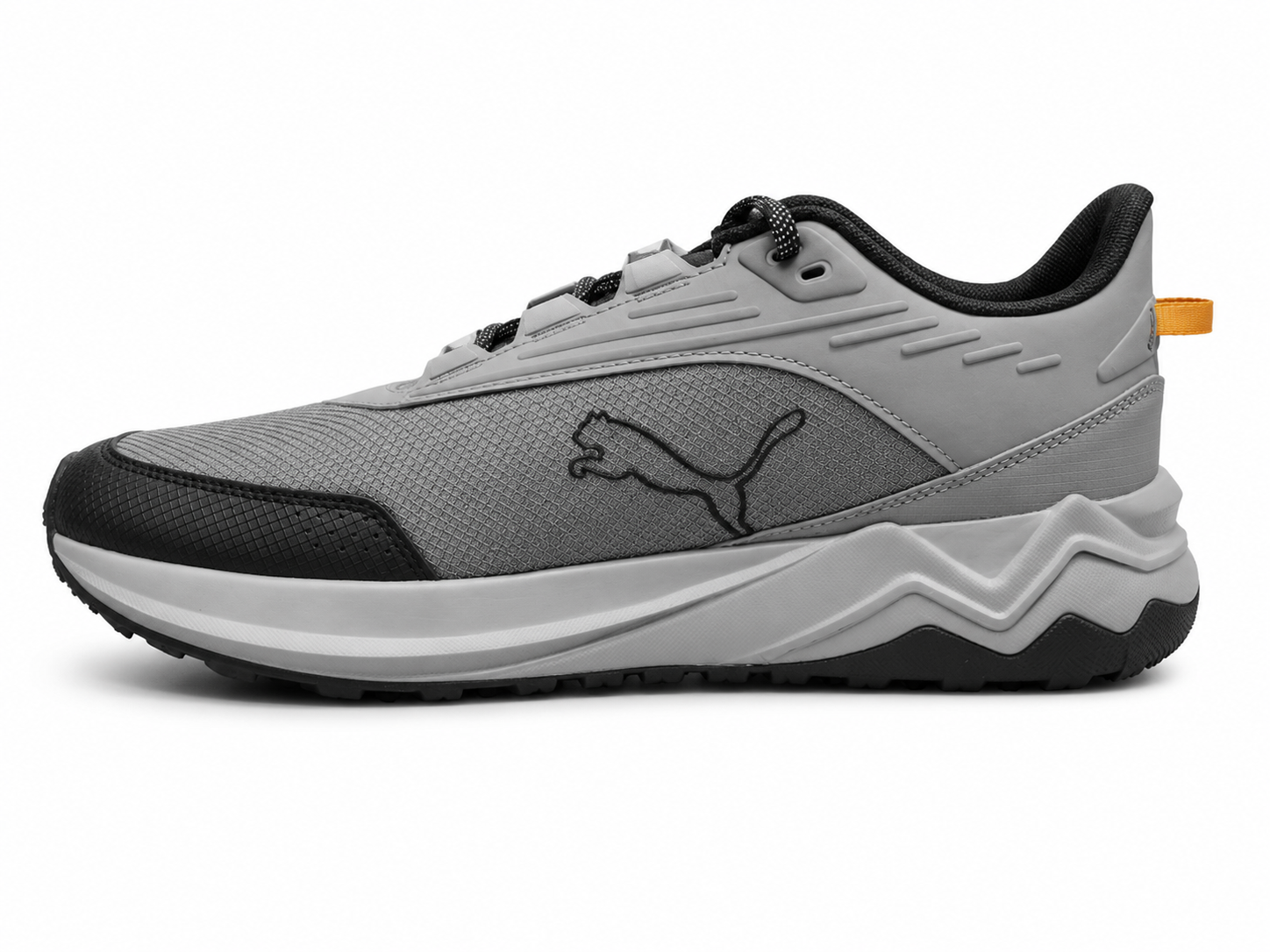 Puma Mens Extend Lite Trail Sneakers In Cool Dark Gray/Black/Orange