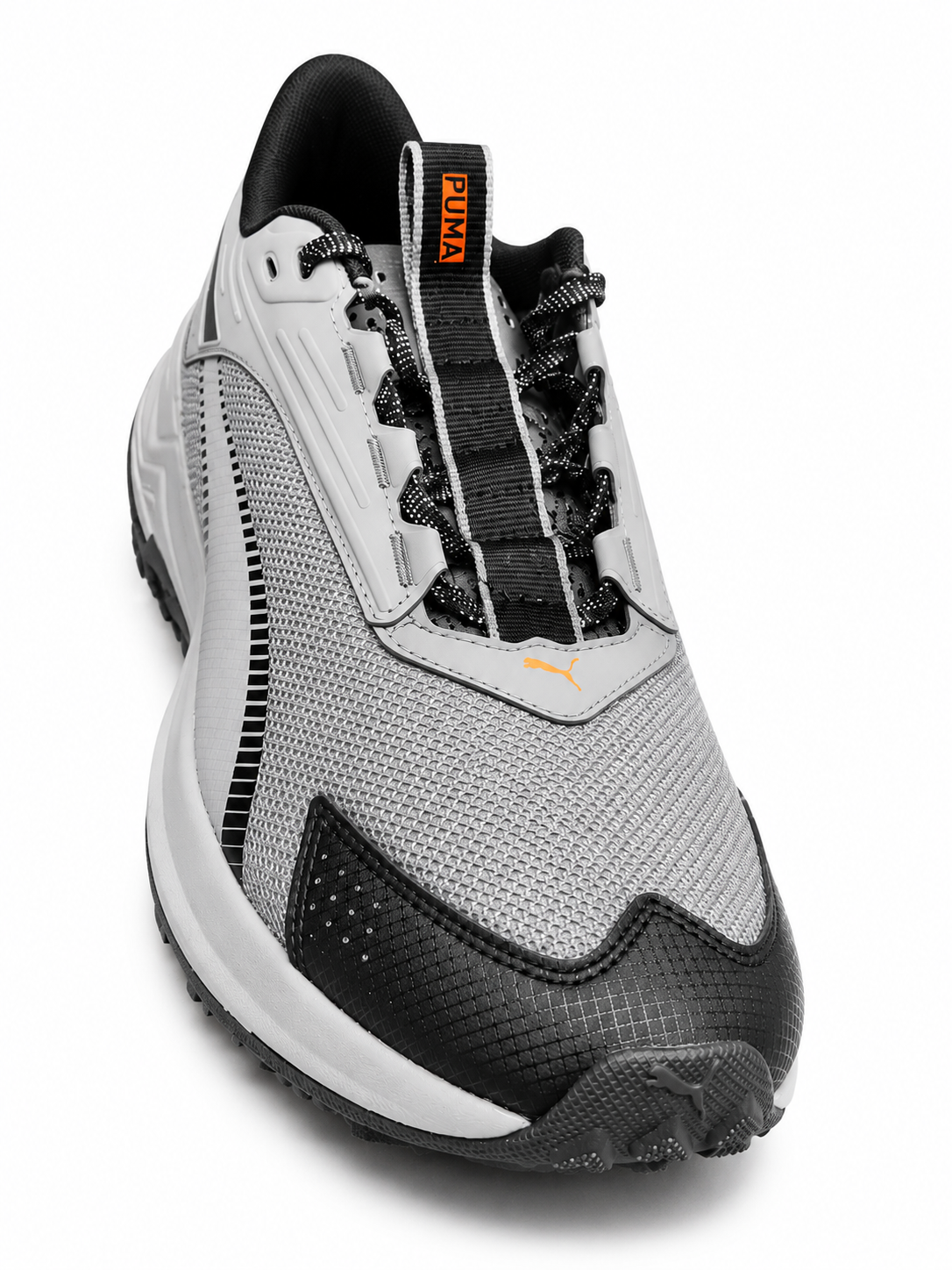 Puma Mens Extend Lite Trail Sneakers In Cool Dark Gray/Black/Orange