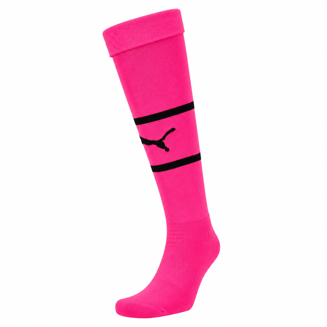 Puma Mens Forever Faster Football Socks In Bright Plasma/Black