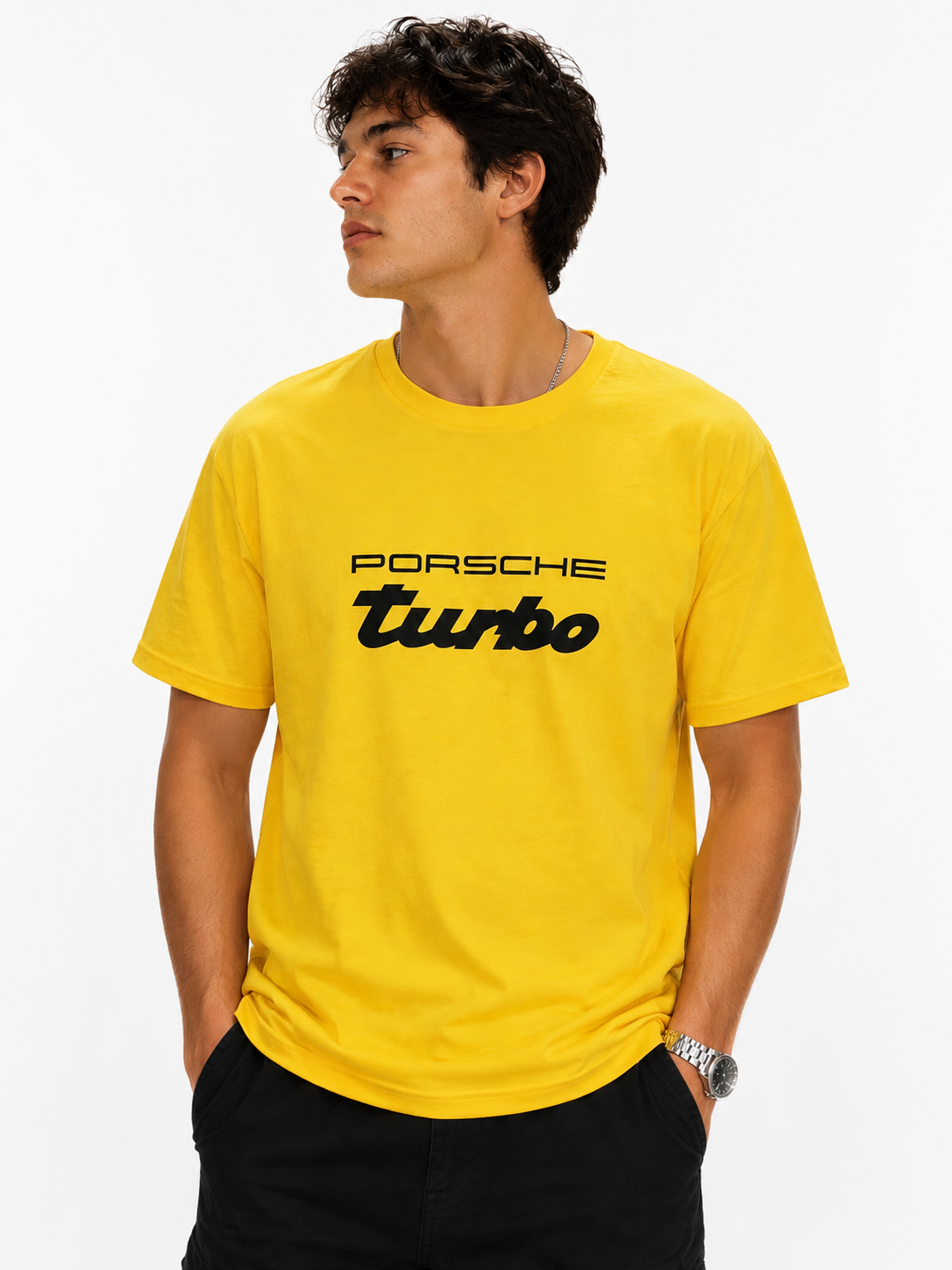 Puma Mens PL Logo T-Shirt In Lemon Chrome