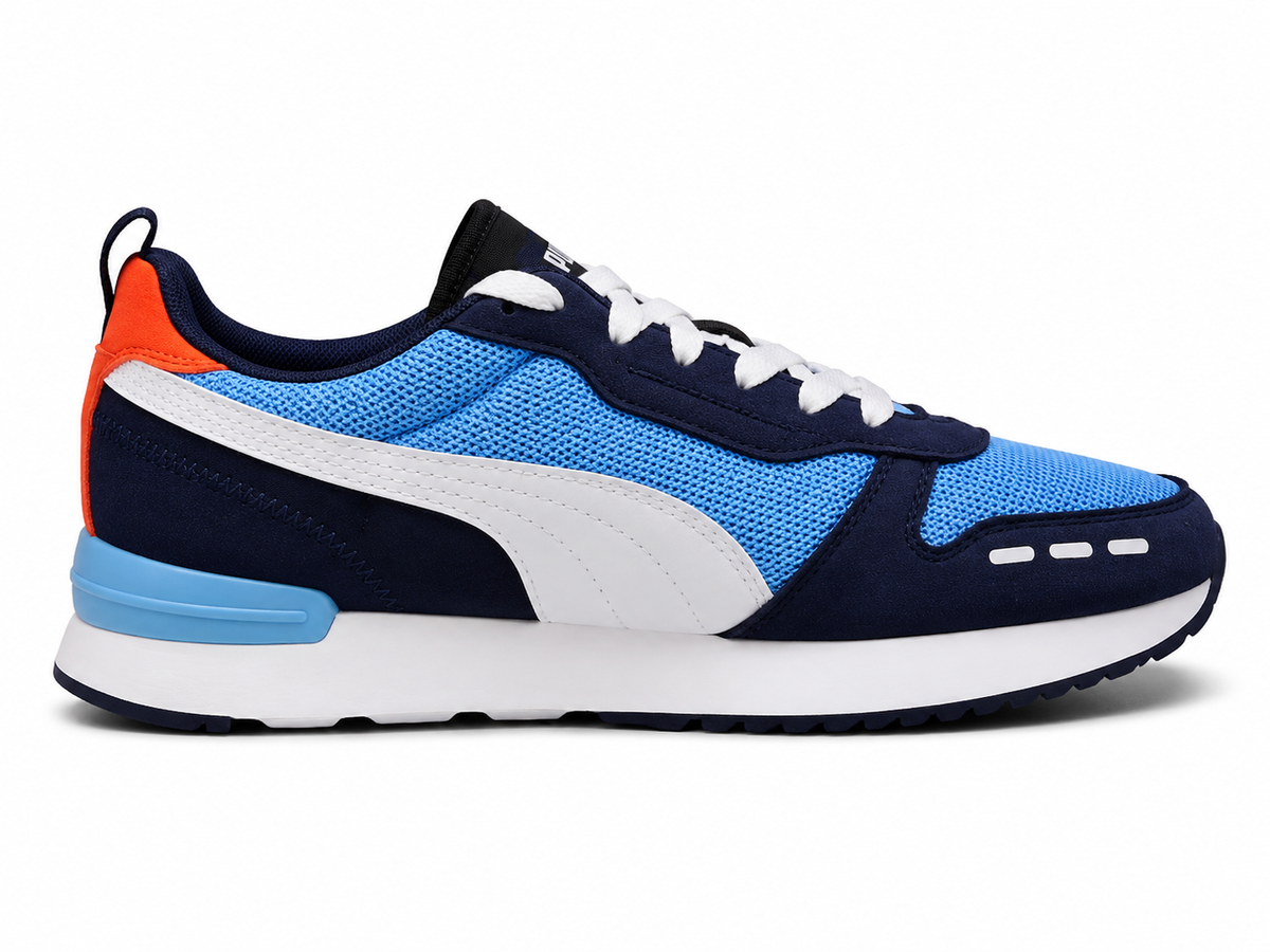 Puma Mens R78 Sneakers In Light Blue/White/Peacoat
