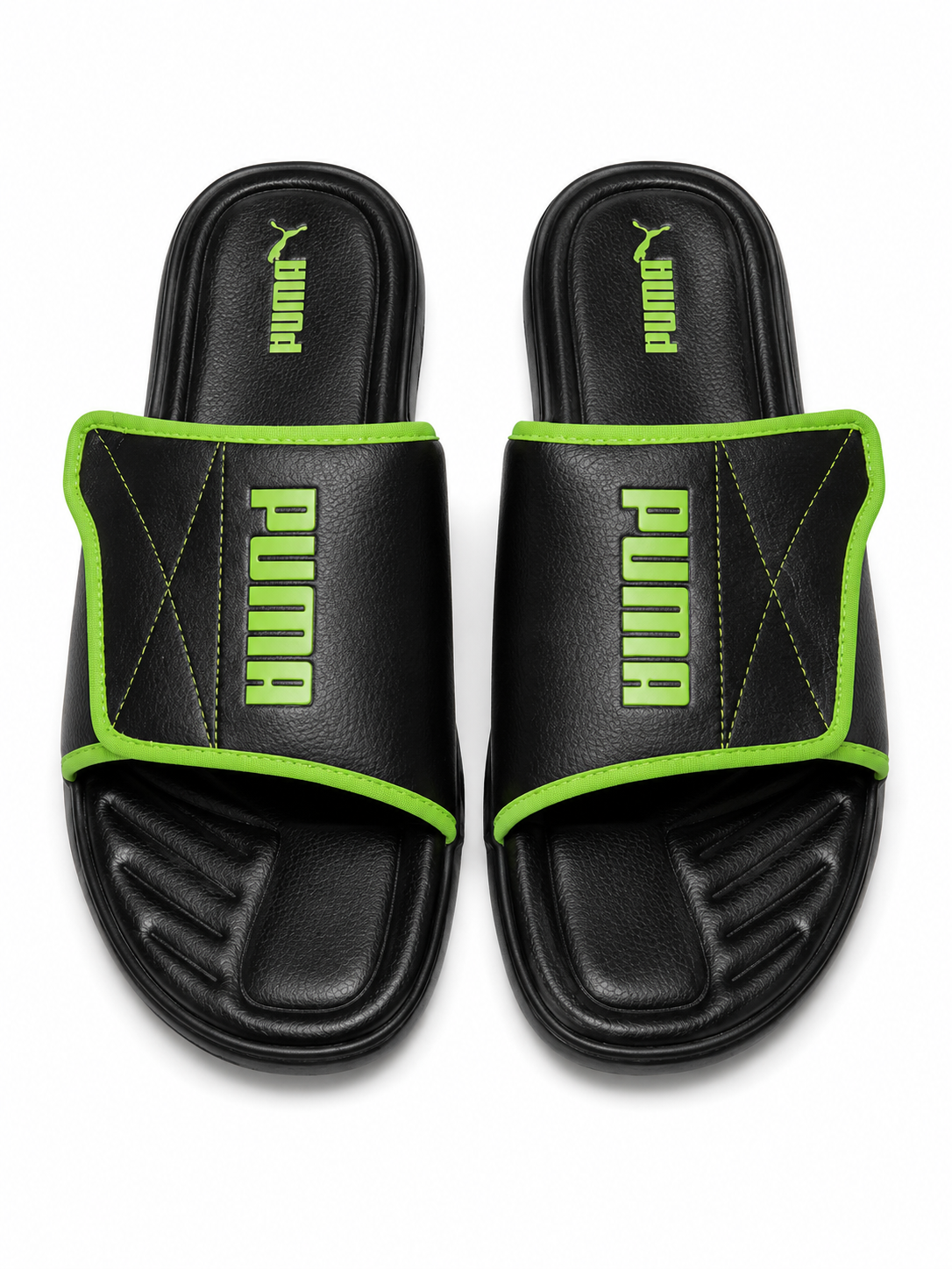 Puma Mens Streetcat V3 Slide ZADP Slides In Black/Flash Green