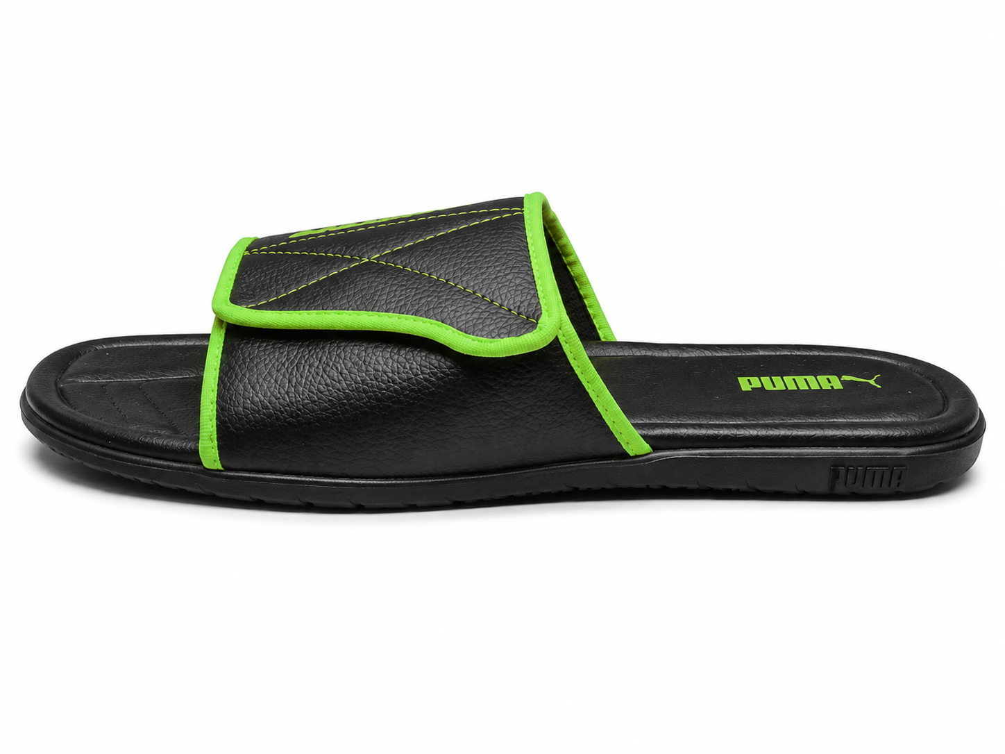 Puma Mens Streetcat V3 Slide ZADP Slides In Black/Flash Green