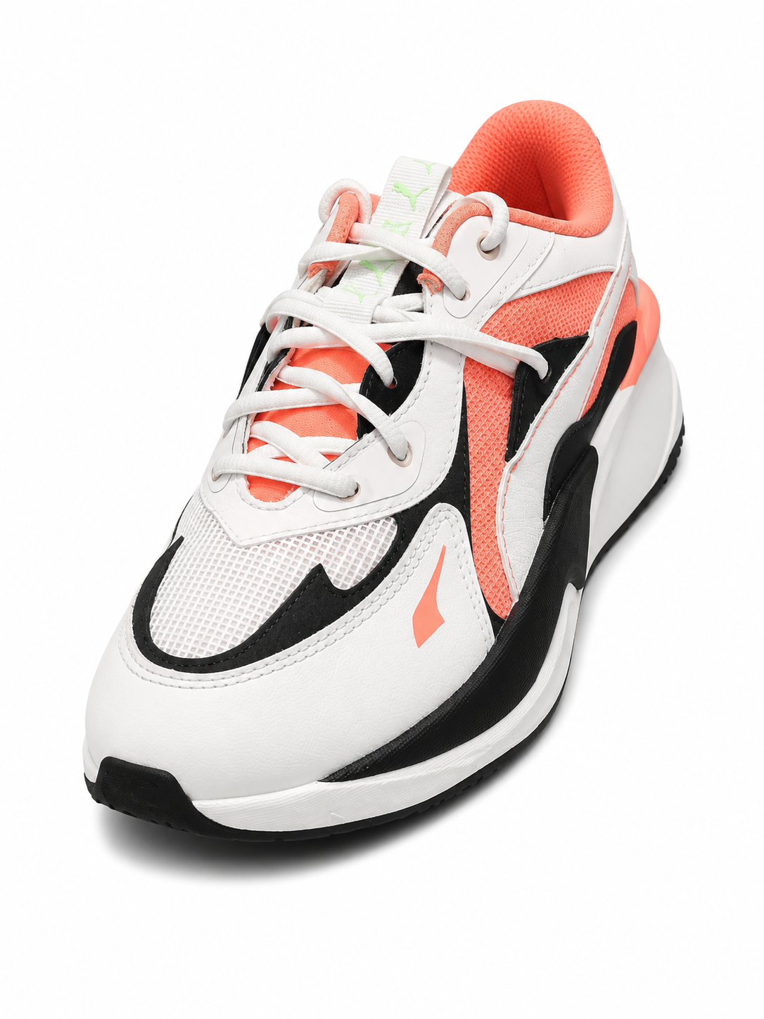 Puma Womens Rs-Curve Wn's Sneakers In White/Peach/Black/Green