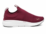 Puma Womens Softride Pro Echo Slip-On Sneakers In Burgandy
