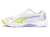 Puma Womens Solarstrike II Sneakers In White/Fizzy Light/Elektro Purple