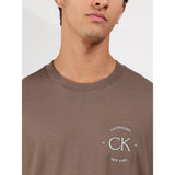 Calvin Klein April Graphic Seasonal T-Shirt In Dark Brown