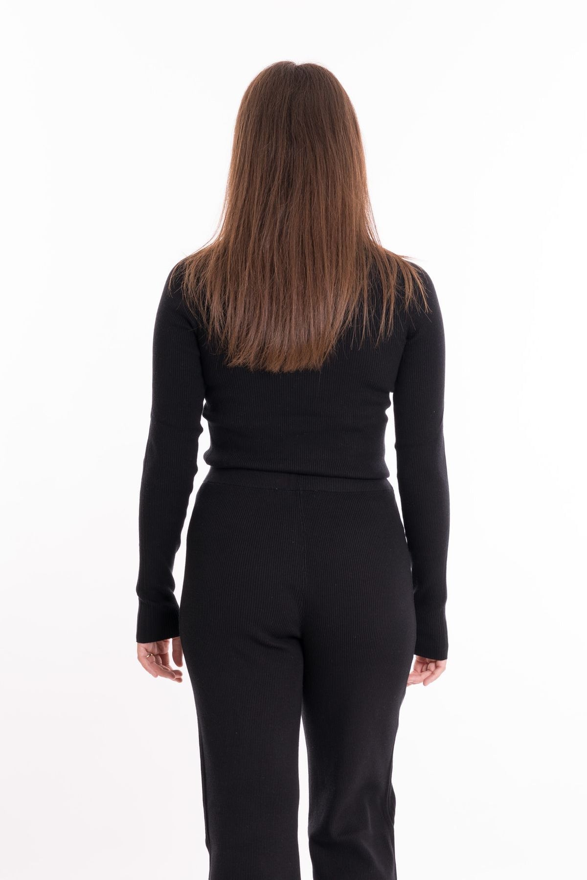 Calvin Klein Womens Badge Roll Neck Sweater In Black