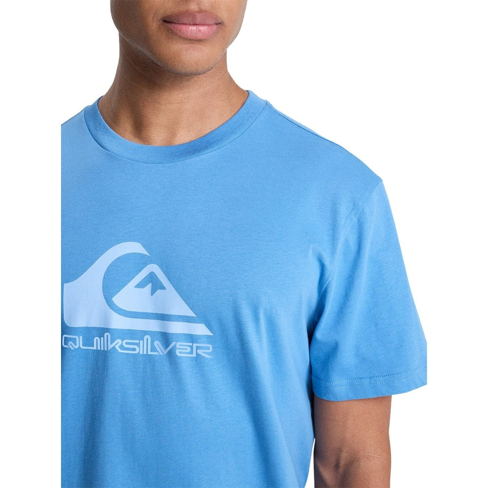 Quiksilver Mens Corp Logo Short Sleeves T-Shirt In Harbor Blue