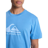 Quiksilver Mens Corp Logo Short Sleeves T-Shirt In Harbor Blue