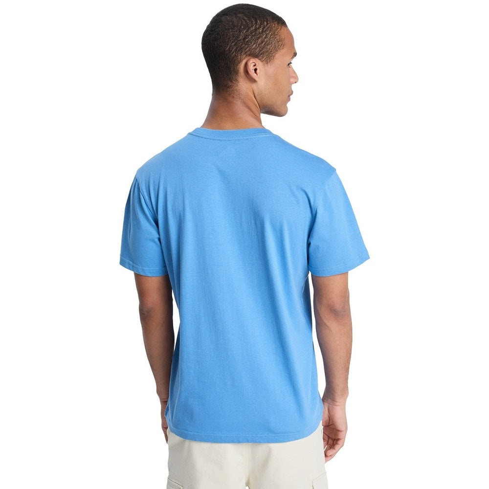 Quiksilver Mens Corp Logo Short Sleeves T-Shirt In Harbor Blue