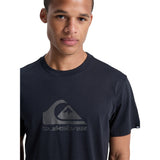 Quiksilver Mens Corp Logo Short Sleeves T-Shirt In Black