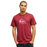 Quiksilver Mens Corp Logo Short Sleeves T-Shirt In Red