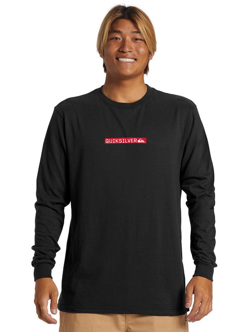 Quiksilver Mens Dna Clicker Long Sleeves T-Shirt In Black