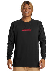Quiksilver Mens Dna Clicker Long Sleeves T-Shirt In Black
