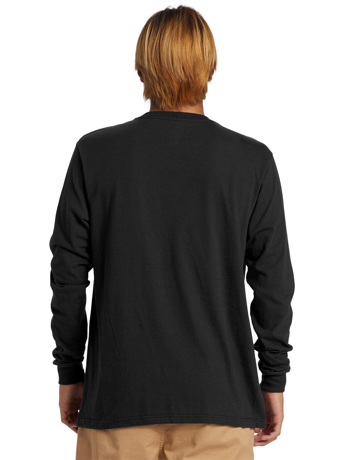 Quiksilver Mens Dna Clicker Long Sleeves T-Shirt In Black