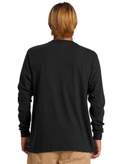 Quiksilver Mens Dna Clicker Long Sleeves T-Shirt In Black