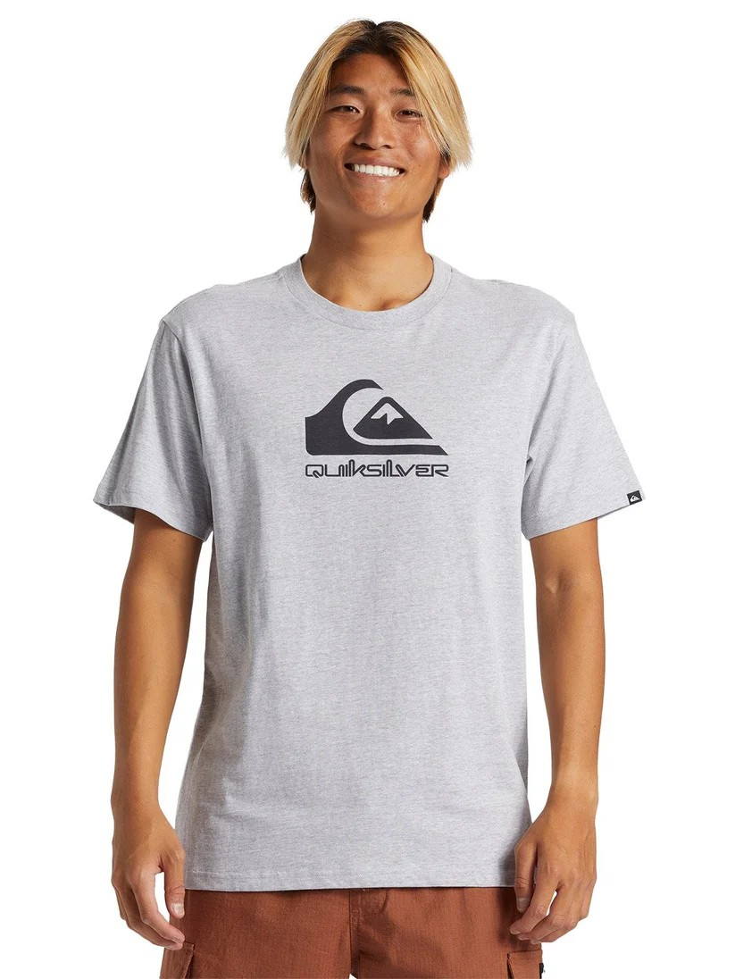 Quiksilver Mens Corp Logo T-Shirt In Heather