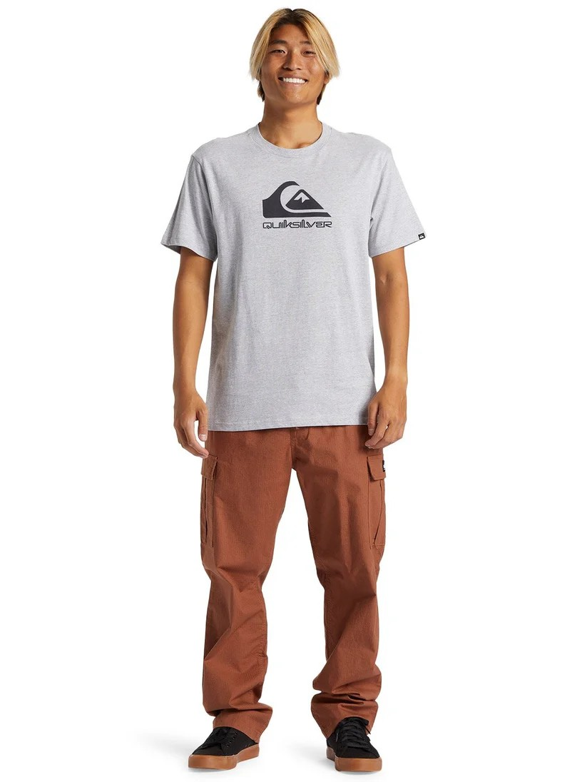 Quiksilver Mens Corp Logo T-Shirt In Heather
