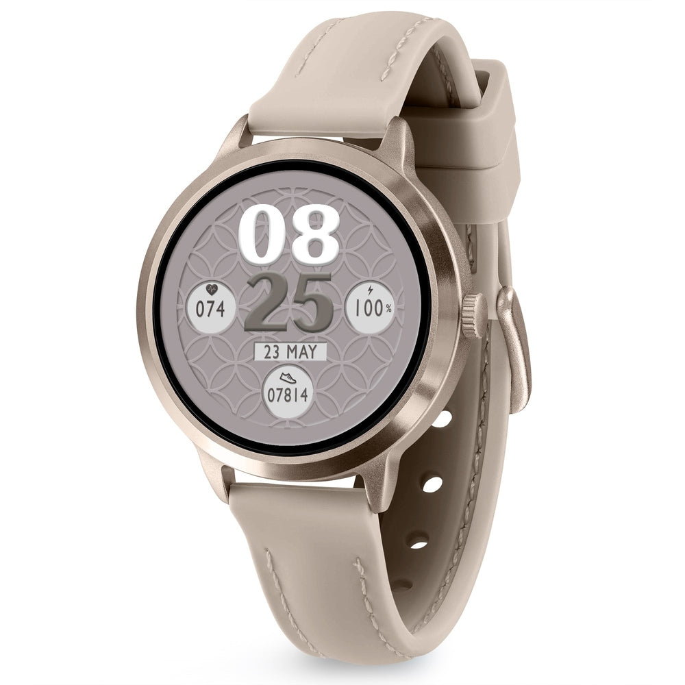 Reflex Active Unisex Spectra Amoled Case Silicone Band Watch In Off White